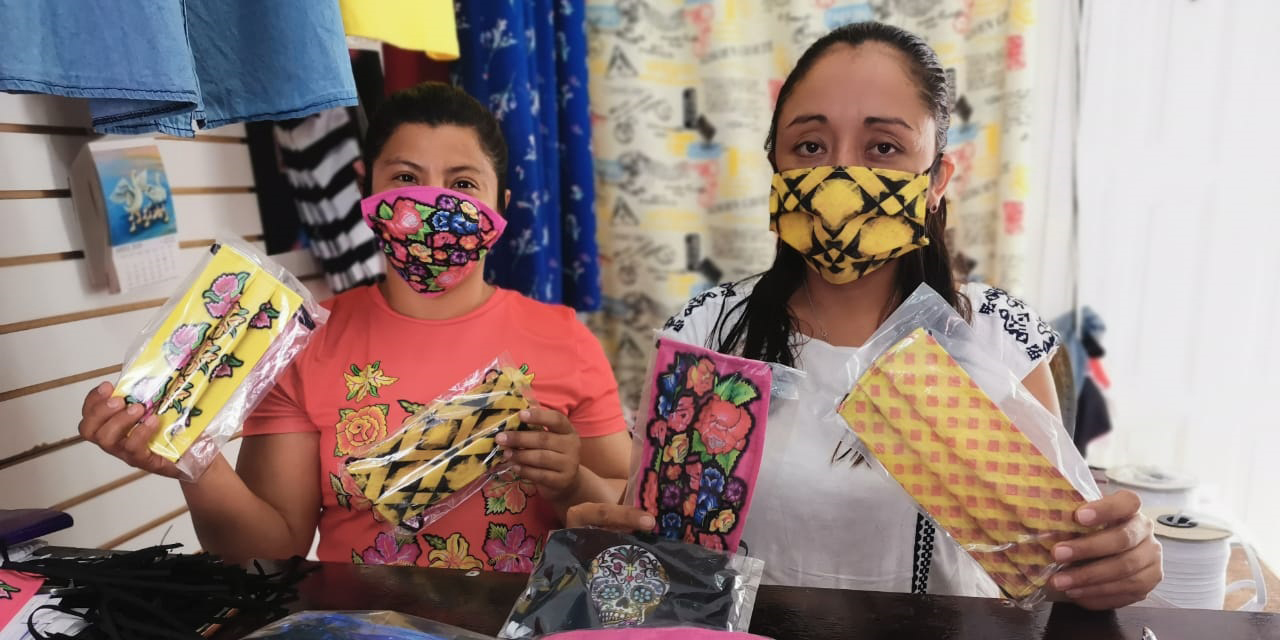 Elaboran cubrebocas con diseños istmeños | El Imparcial de Oaxaca