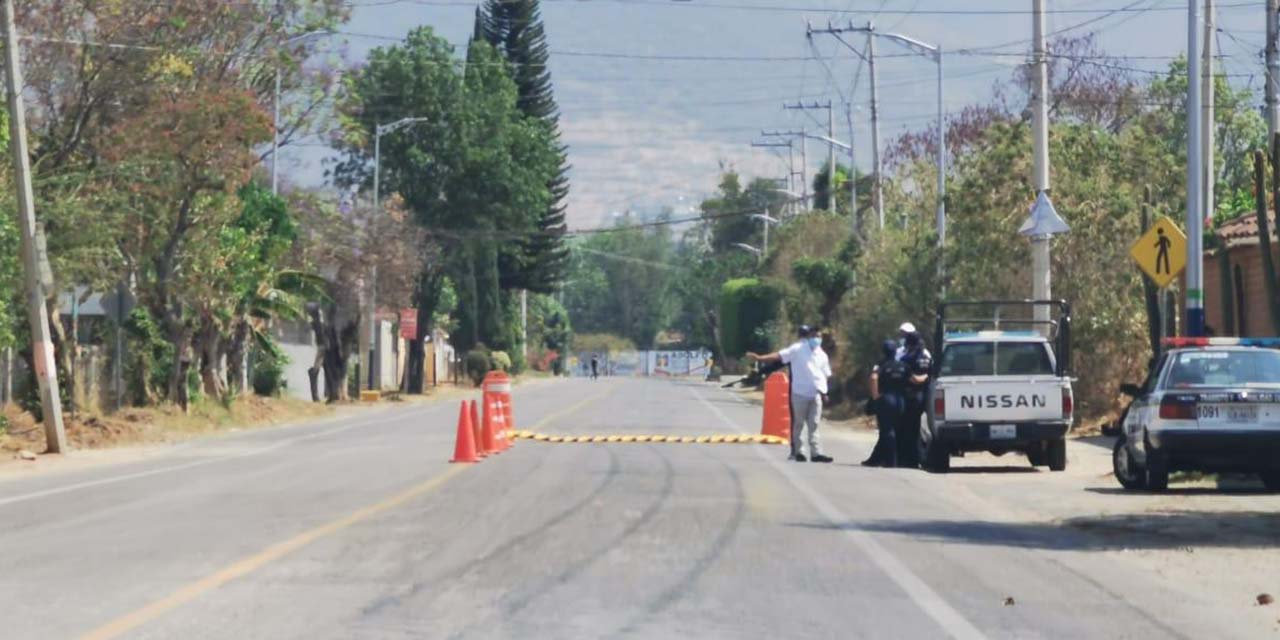 En Viernes Santo cierran accesos a municipios conurbados de Oaxaca