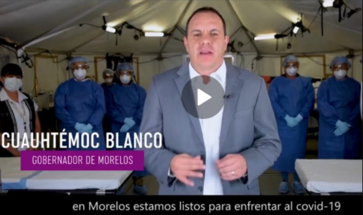 Video: Critican a Cuauhtémoc Blanco por “montar” hospital para spot | El Imparcial de Oaxaca