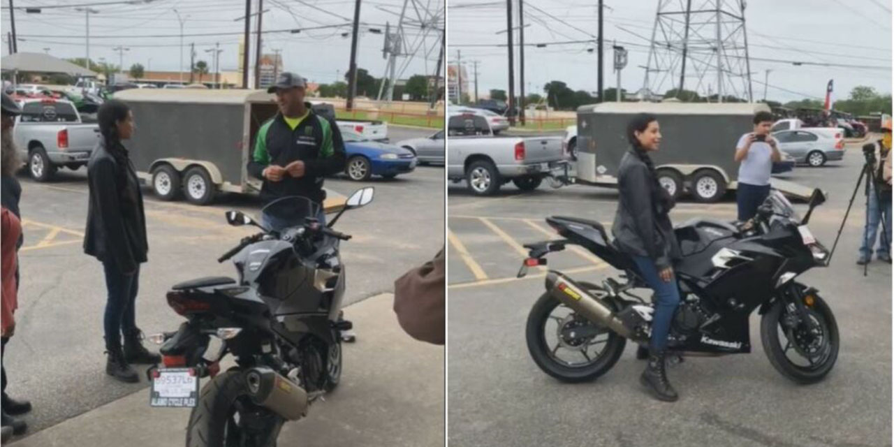 Video: Le roban su moto a una enfermera y le regalan una nueva en agradecimiento por su labor