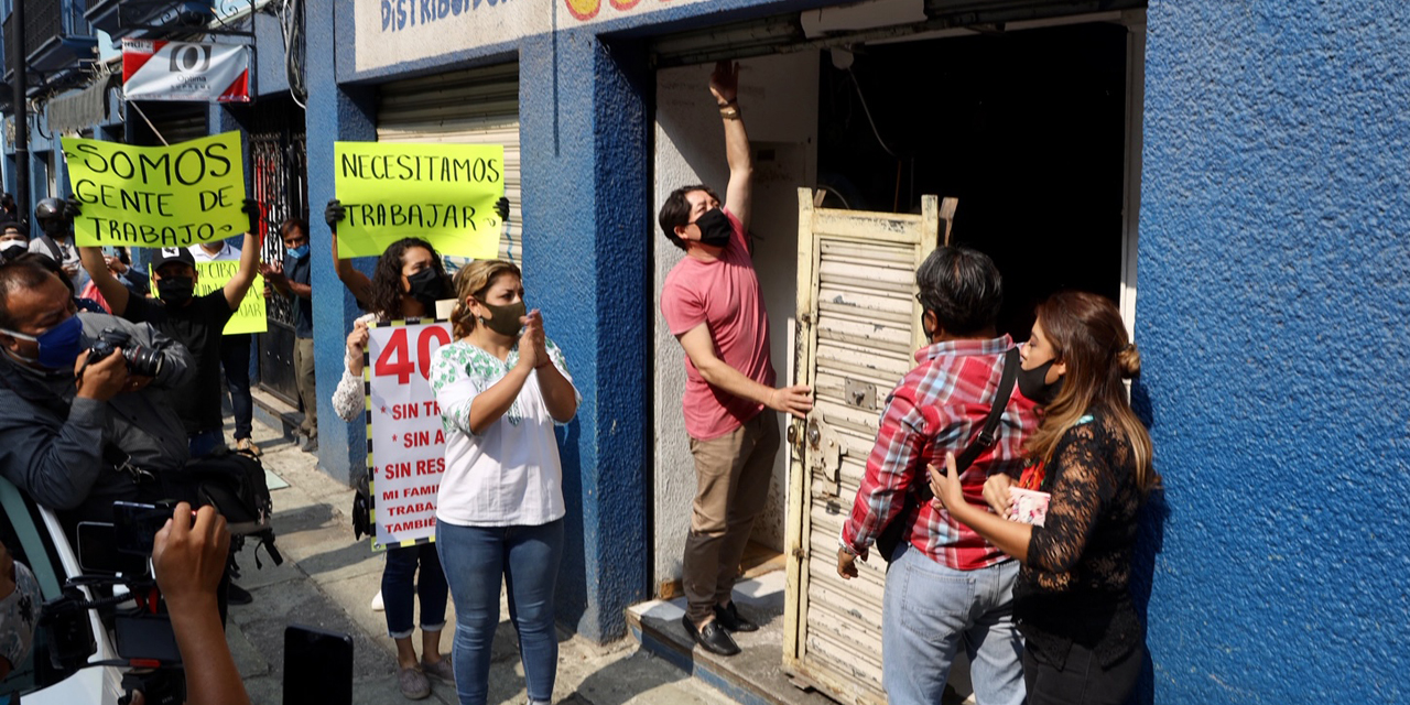 Rebelión de comerciantes; levantan cortinas en el Centro de Oaxaca | El Imparcial de Oaxaca