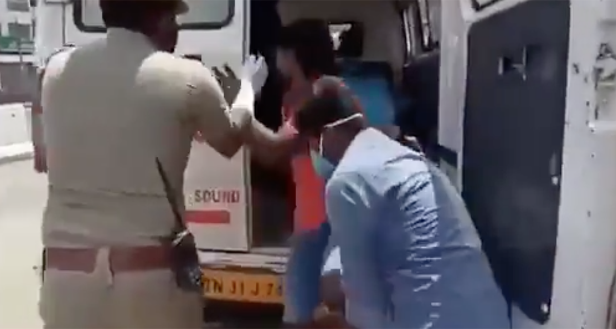 Video: Policías asustan con contagios a quienes no respetan la cuarentena