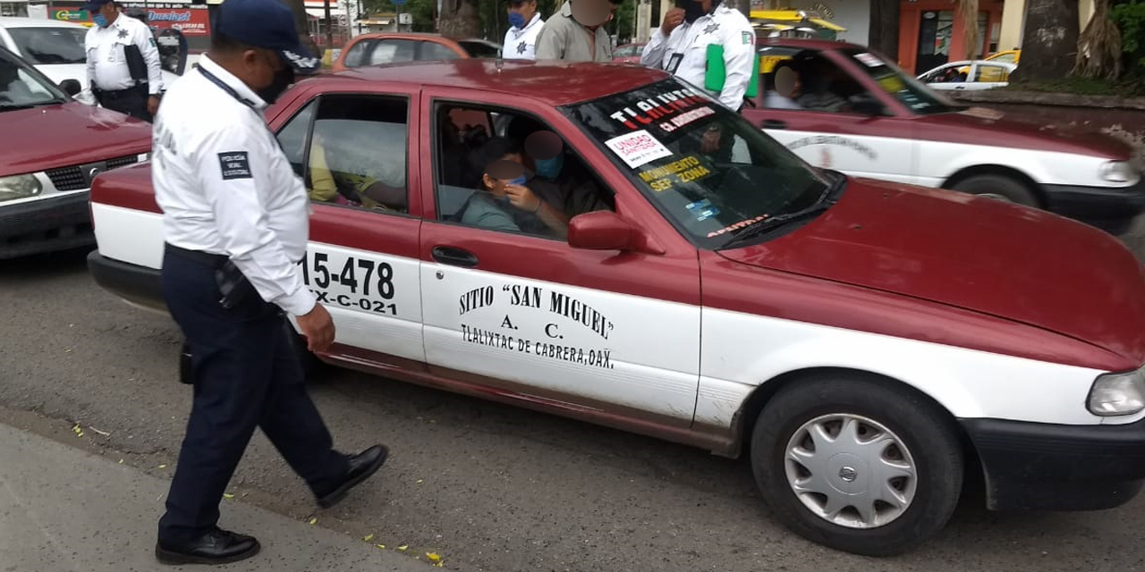 Infraccionan a taxista en filtro sanitario de Oaxaca | El Imparcial de Oaxaca