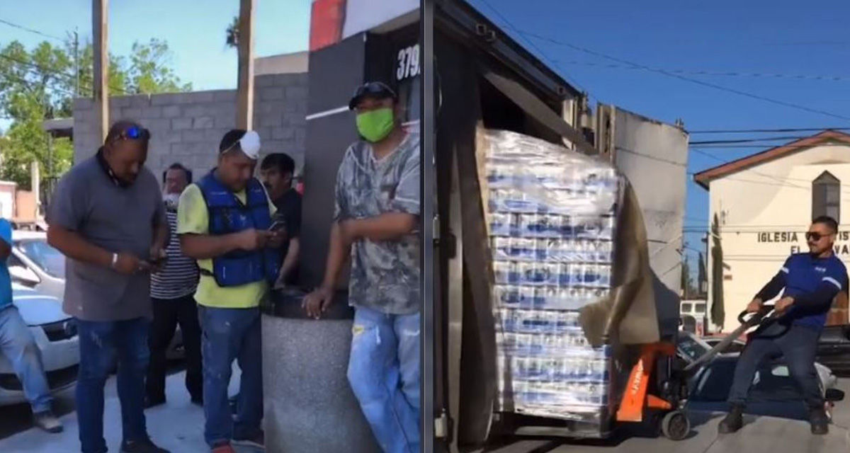 Video: Hombres reciben con aplausos a repartidores de cervezas | El Imparcial de Oaxaca