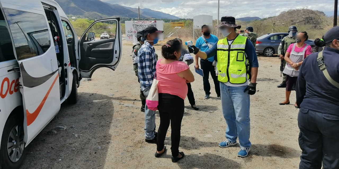 Filtro sanitario en Teotitlán de Flores Magón continúa operando | El Imparcial de Oaxaca