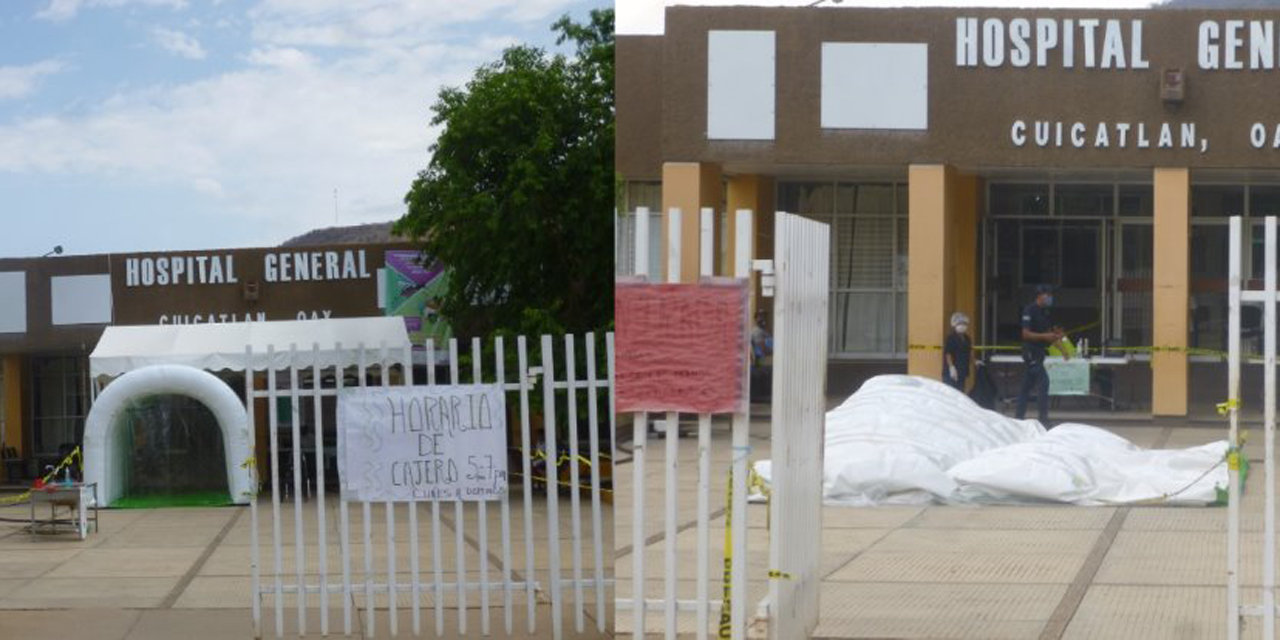 Túnel sanitizante del hospital de Cuicatlán no funciona al 100% | El Imparcial de Oaxaca