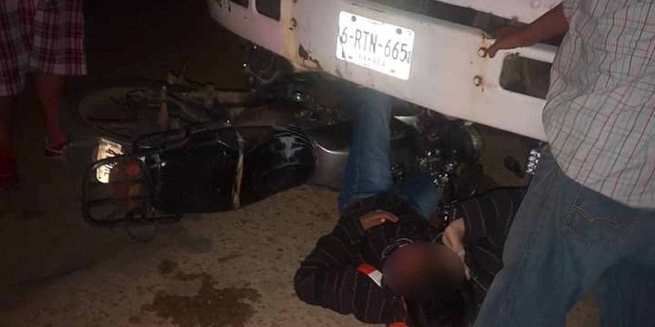 Motociclista ebrio se estampa contra pipa en carretera a Monte Albán | El Imparcial de Oaxaca