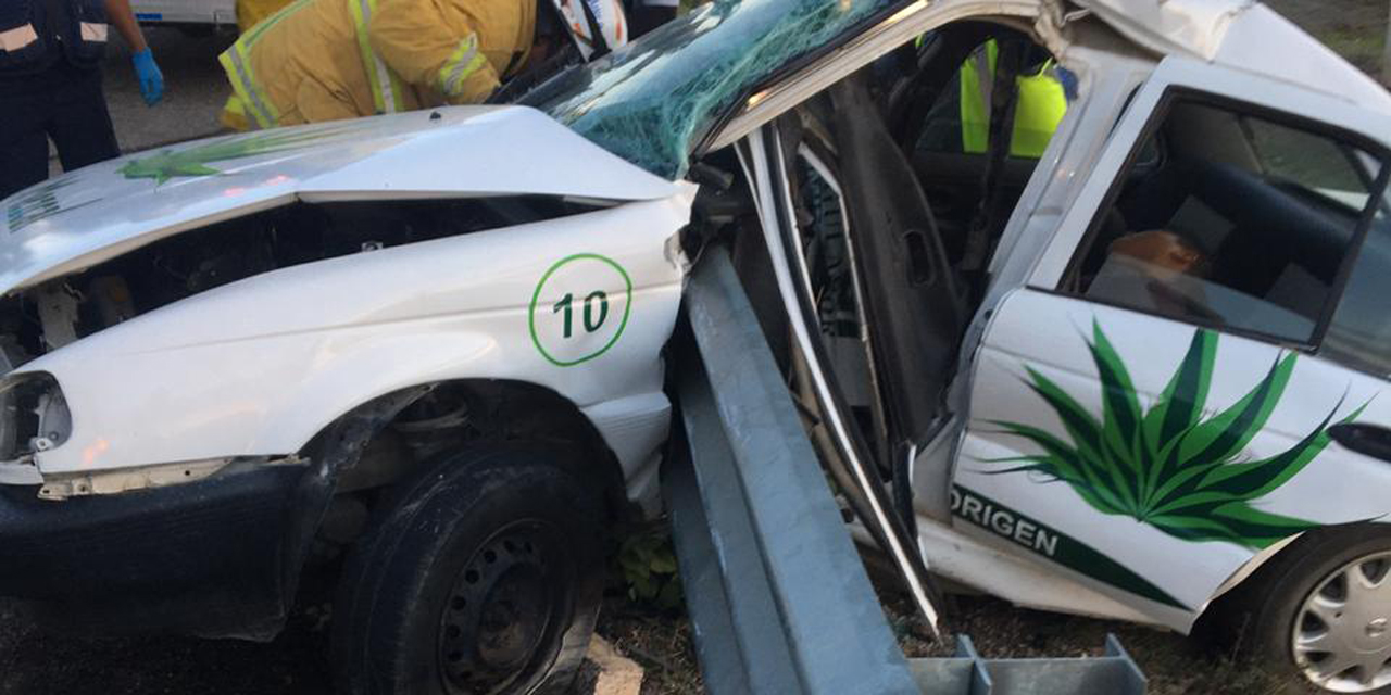 Aparatoso accidente en auto del CRM no termina en tragedia