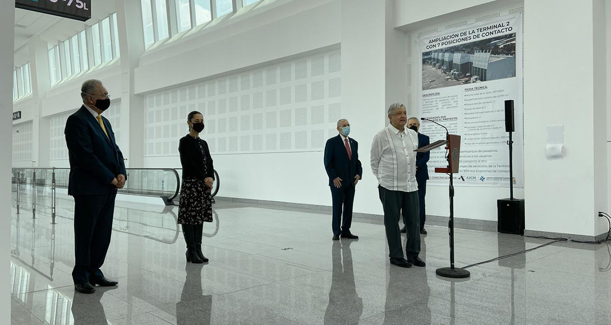 López Obrador inaugura ampliación de Terminal 2 del AICM | El Imparcial de Oaxaca