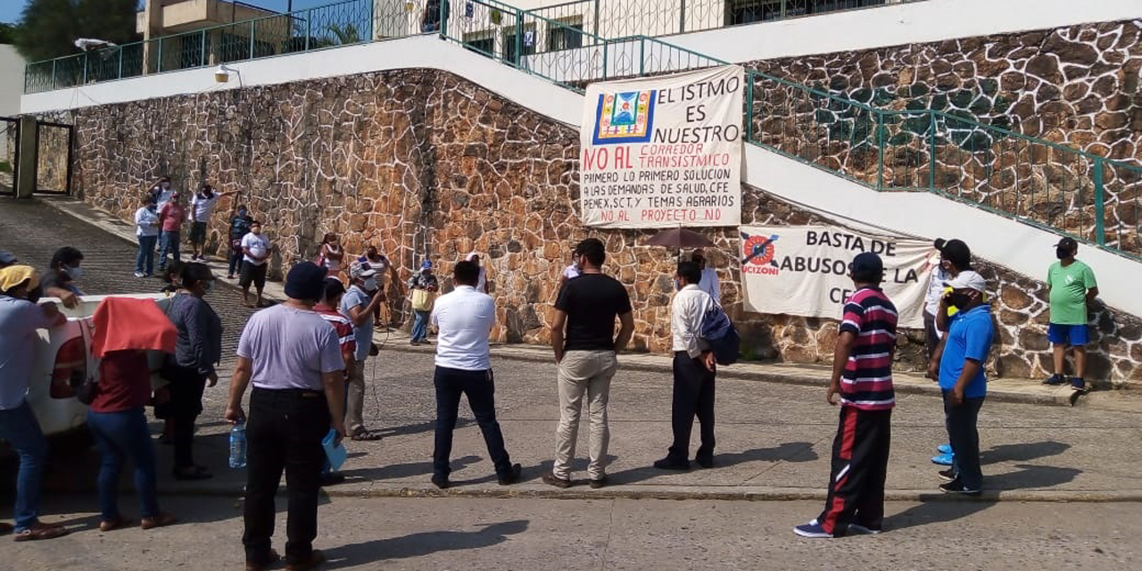 Movilizaciones por visita de AMLO al Istmo