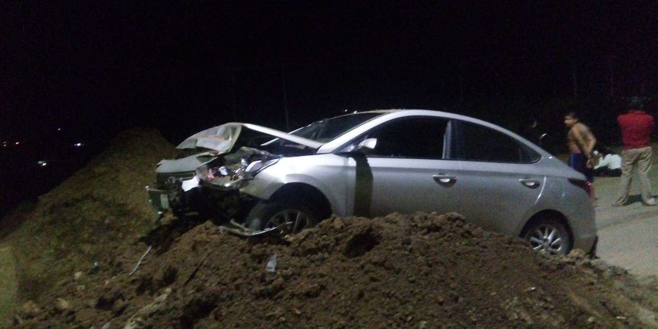 Accidente en Huajuapan deja sólo daños materiales