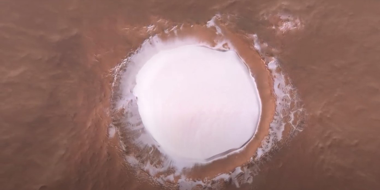Nuevas imágenes de Marte muestran un gigantesco cráter de hielo | El Imparcial de Oaxaca