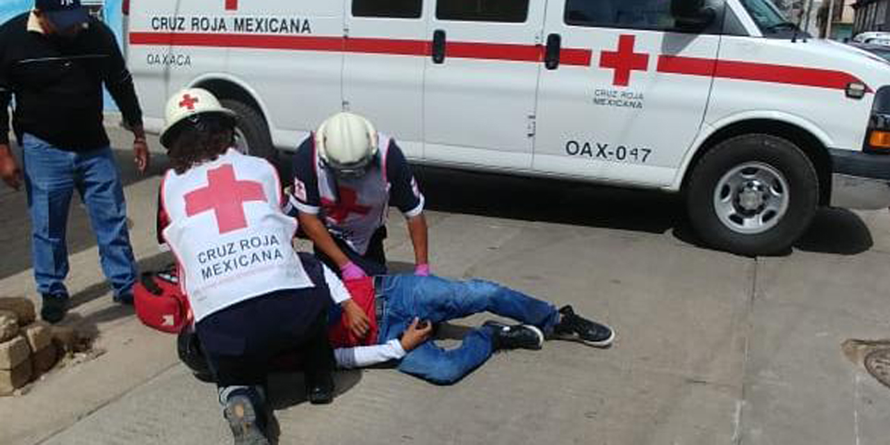 Repartidor se accidenta en Símbolos Patrios | El Imparcial de Oaxaca
