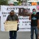 Integrantes del Fortur marchan en la ciudad de Oaxaca