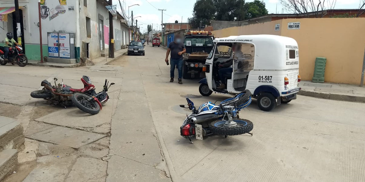 Encontronazo entre dos motociclistas en Ocotlán | El Imparcial de Oaxaca