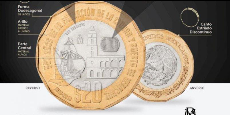 Conoce los sorprendentes detalles de la nueva moneda de 20 pesos que ya circula en el país | El Imparcial de Oaxaca