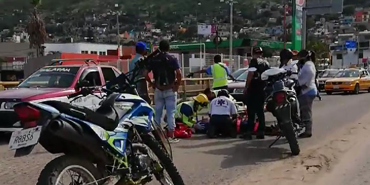 Mujer derrapa en Puente Cuarto Centenario | El Imparcial de Oaxaca