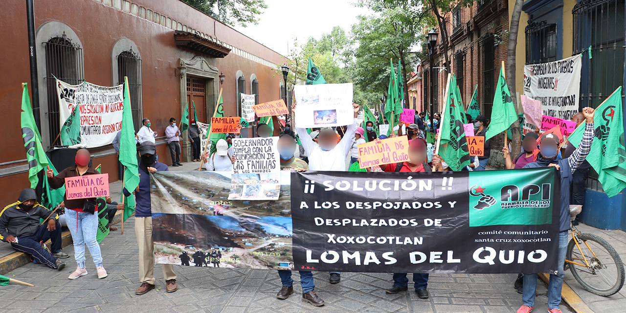 Desplazados de Cerro de Monte Albán exigen reubicación segura | El Imparcial de Oaxaca