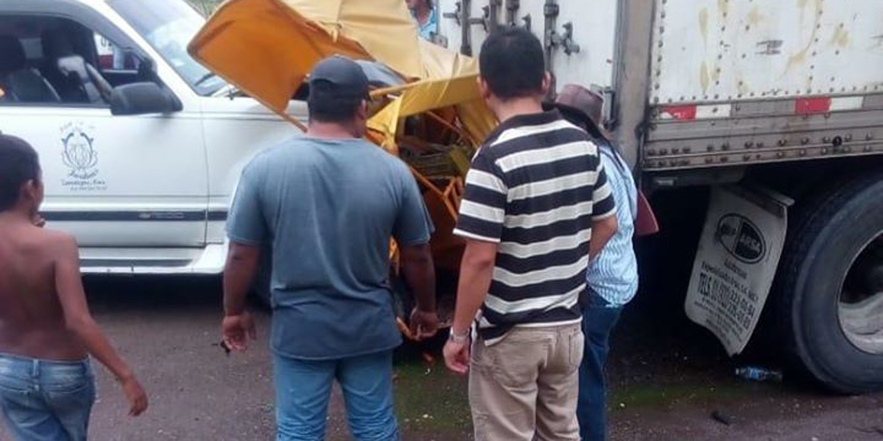 Repartidor de Xoxocotlán derrapa brutalmente