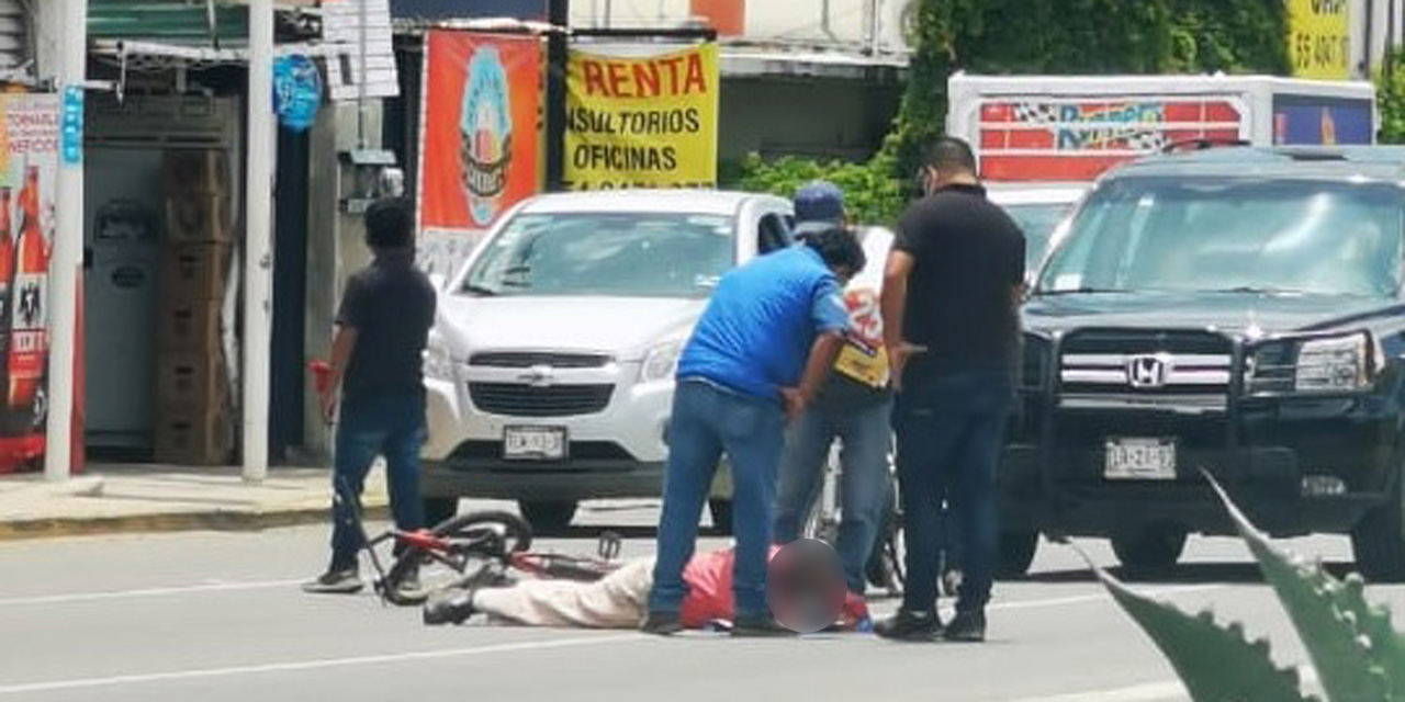 Atropellan a ciclista de la tercera edad en el crucero de Tlalixtac | El Imparcial de Oaxaca