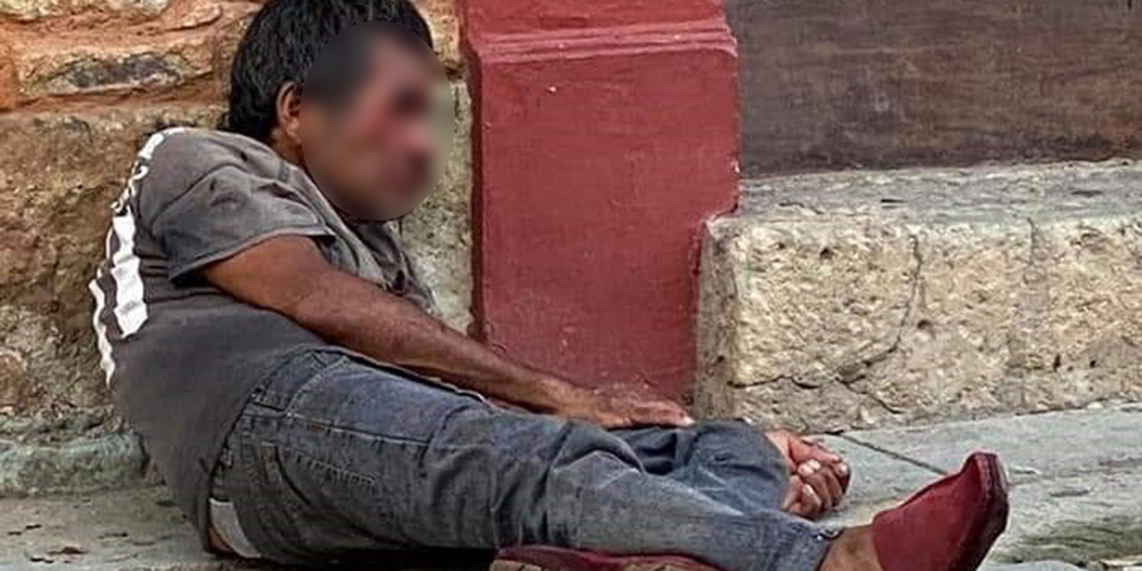 Empleado de seguridad  golpea a indigente en el andador turístico | El Imparcial de Oaxaca