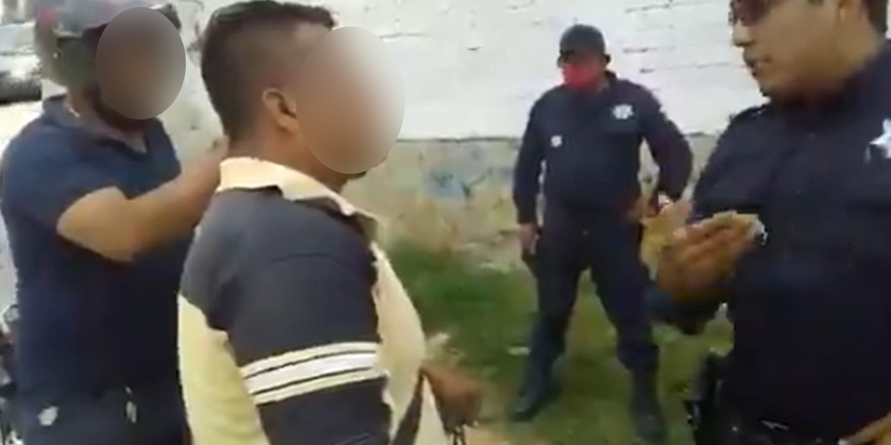 Video: Exhiben agresión a policías en Colonia Volcanes de Oaxaca