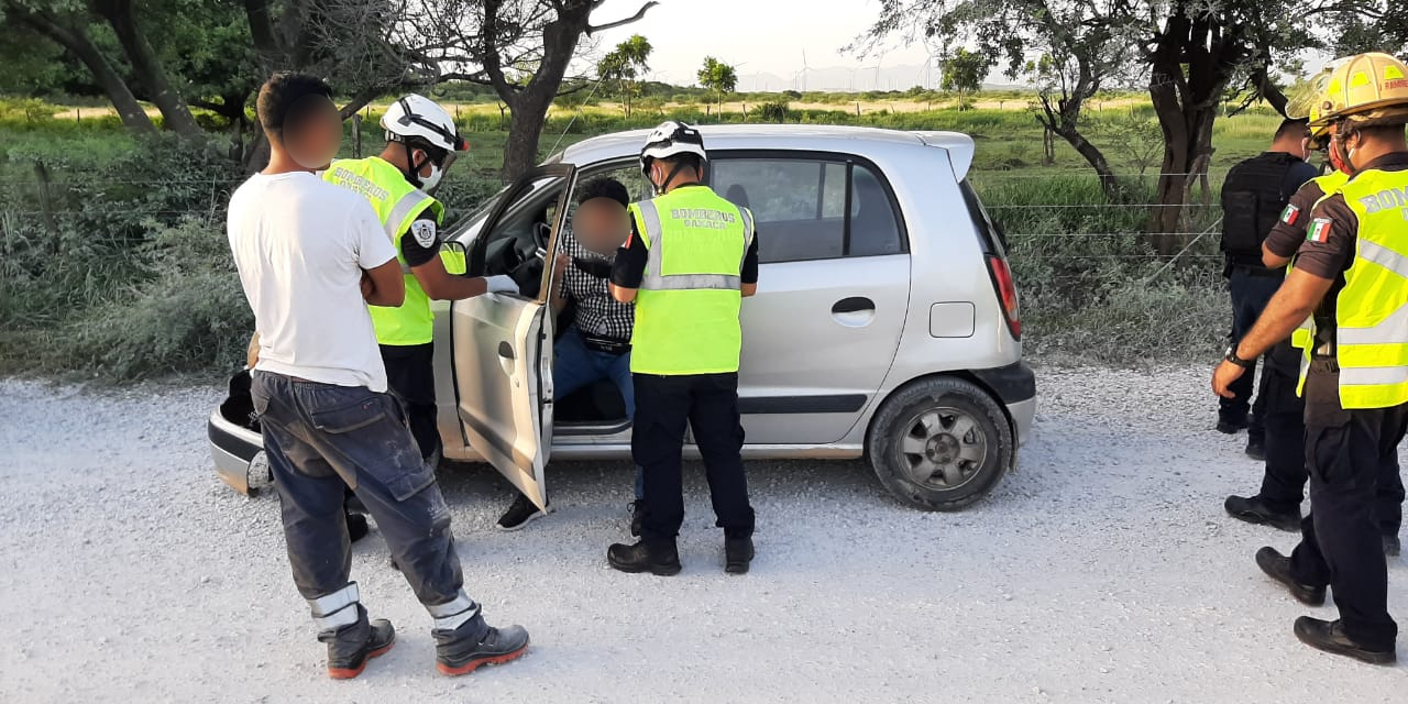 Aparatoso accidente en ruta a El Espinal