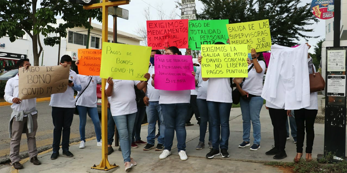 Trabajadores de Salud exigen pago de salarios pendientes | El Imparcial de Oaxaca