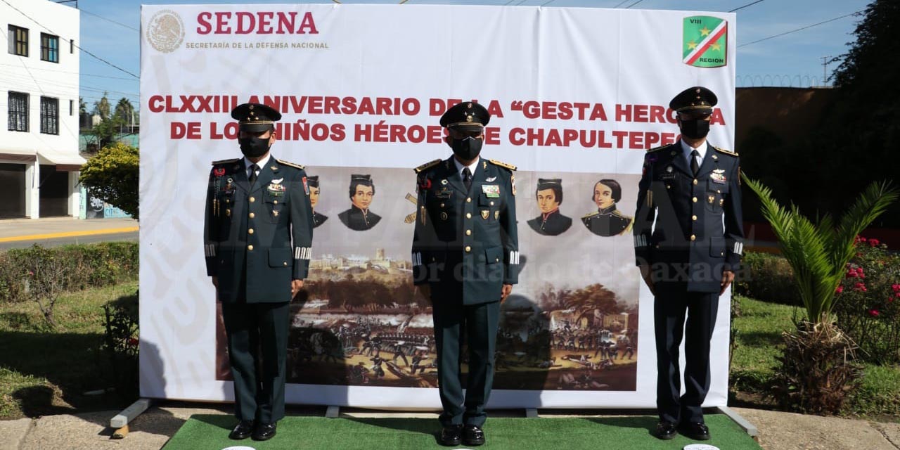 Conmemoran el 173 aniversario de la “gesta heroica” de los Niños Héroes de Chapultepec