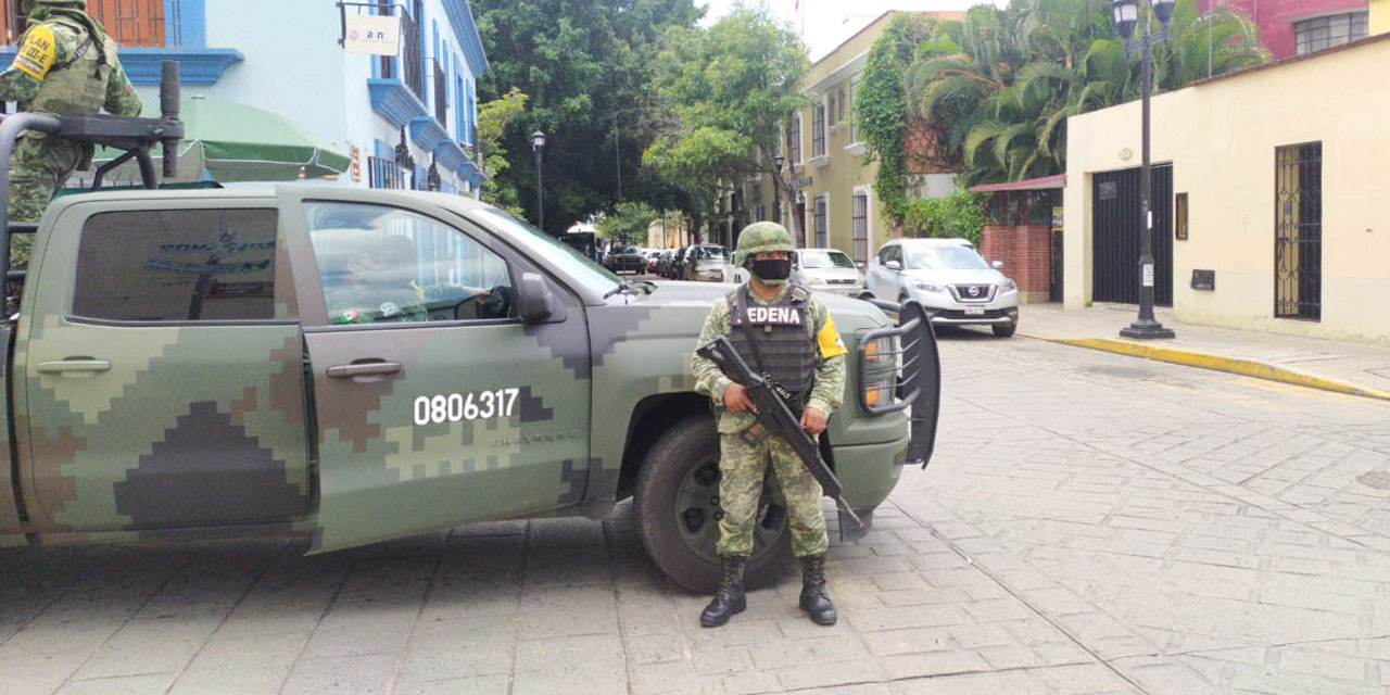 Guardia Nacional se moviliza en el centro de Oaxaca | El Imparcial de Oaxaca