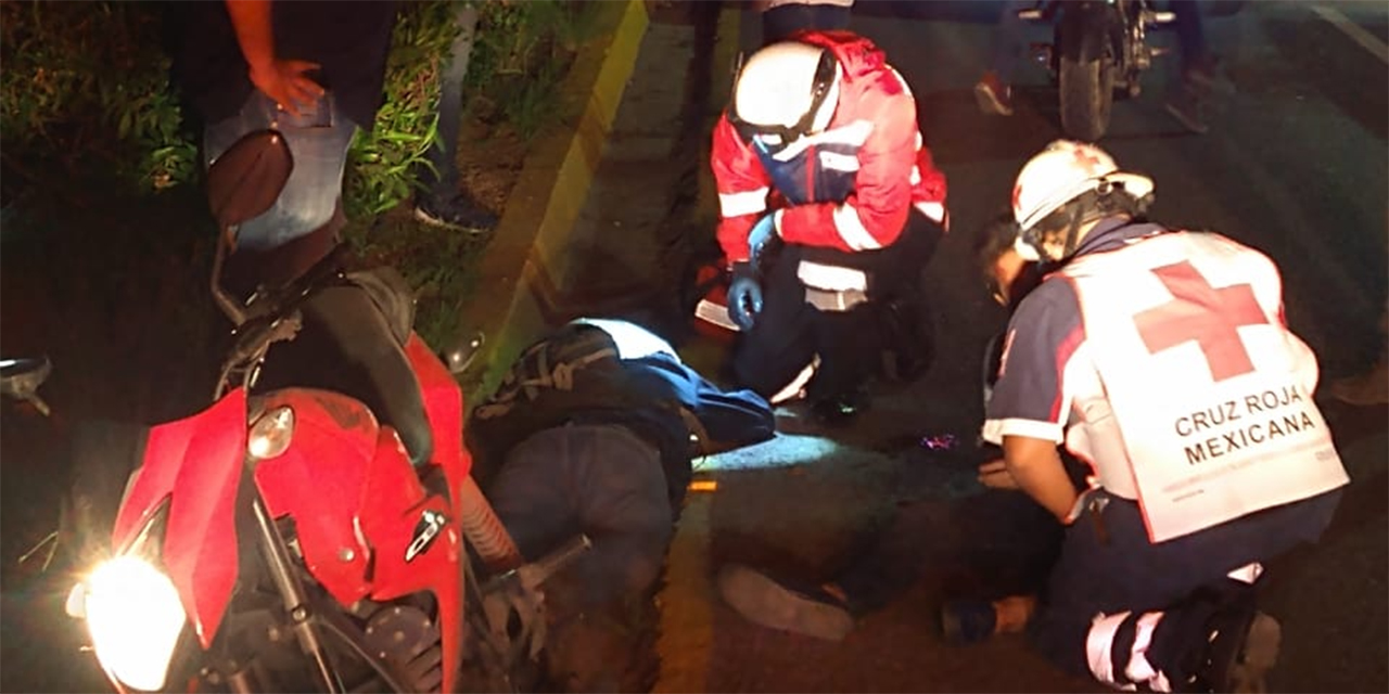 Motociclista ebrio derrapa en Calzada de la República