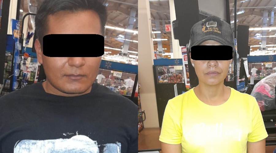 Pareja es detenida por robar ropa en Walmart de Símbolos Patrios | El Imparcial de Oaxaca