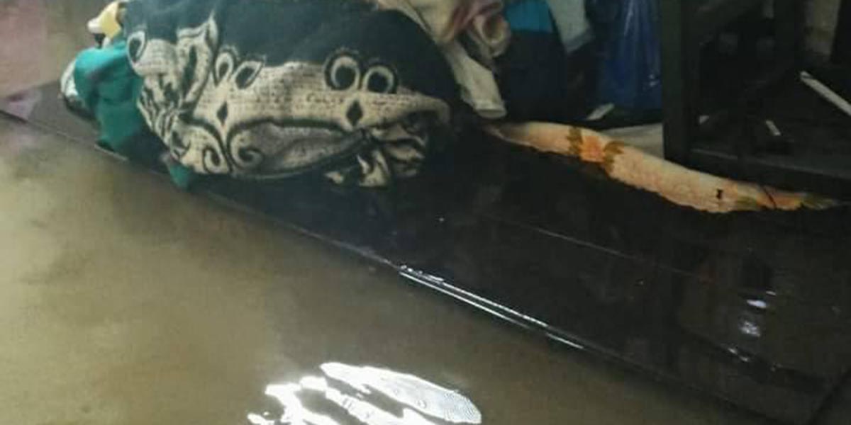 Frente frío número 9 provoca inundaciones en Villahermosa, Tabasco