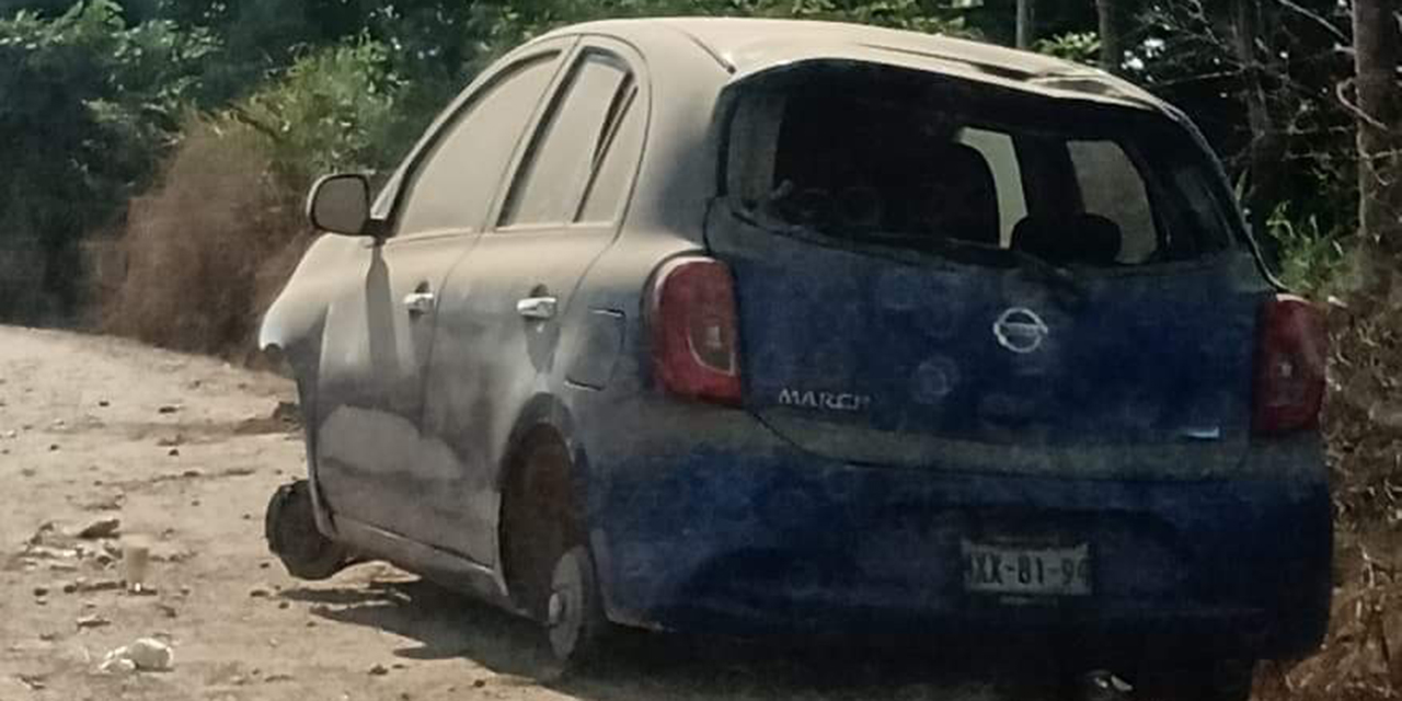 Desvalijan auto abandonado en zona Mixe | El Imparcial de Oaxaca