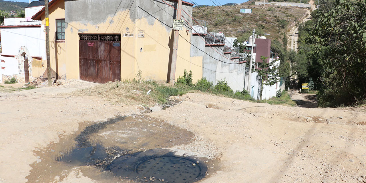 Deficientes e inconclusas, obras en calle El Barniz
