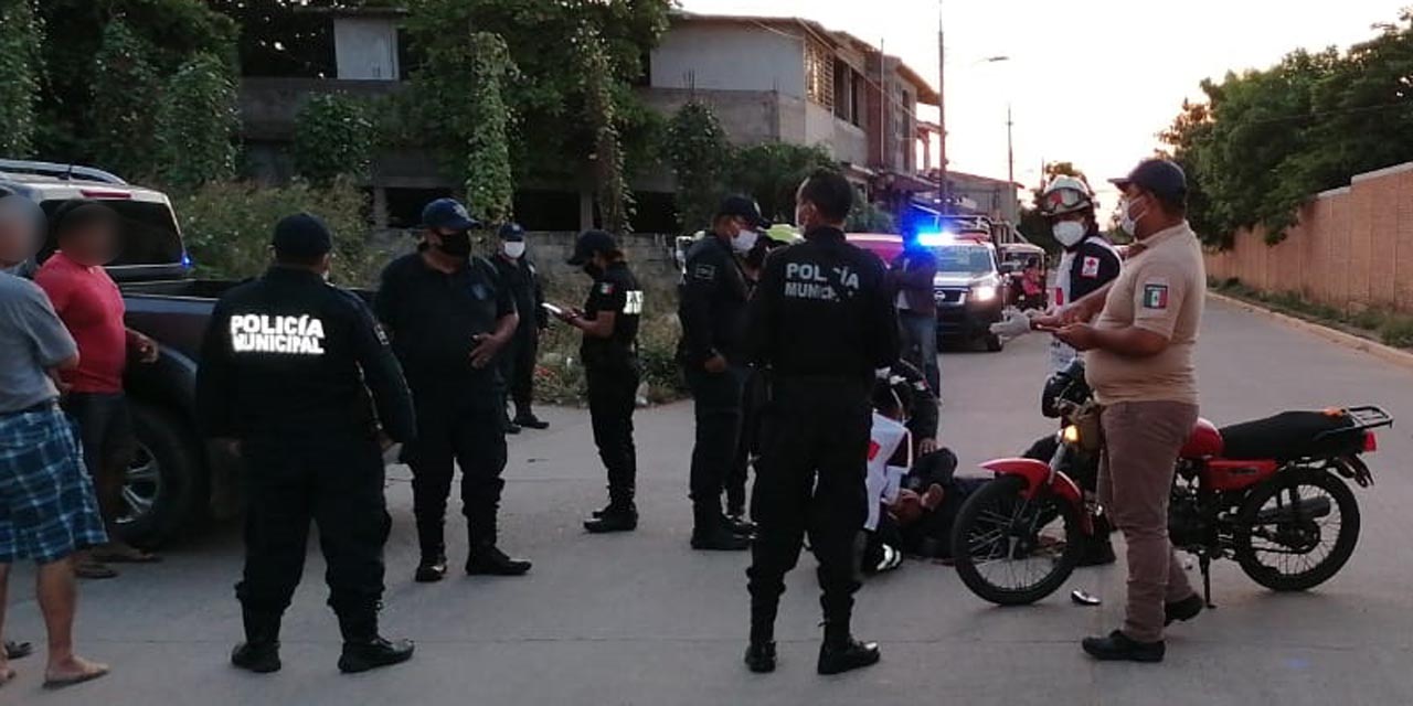 Atropellan a policía en Tehuantepec