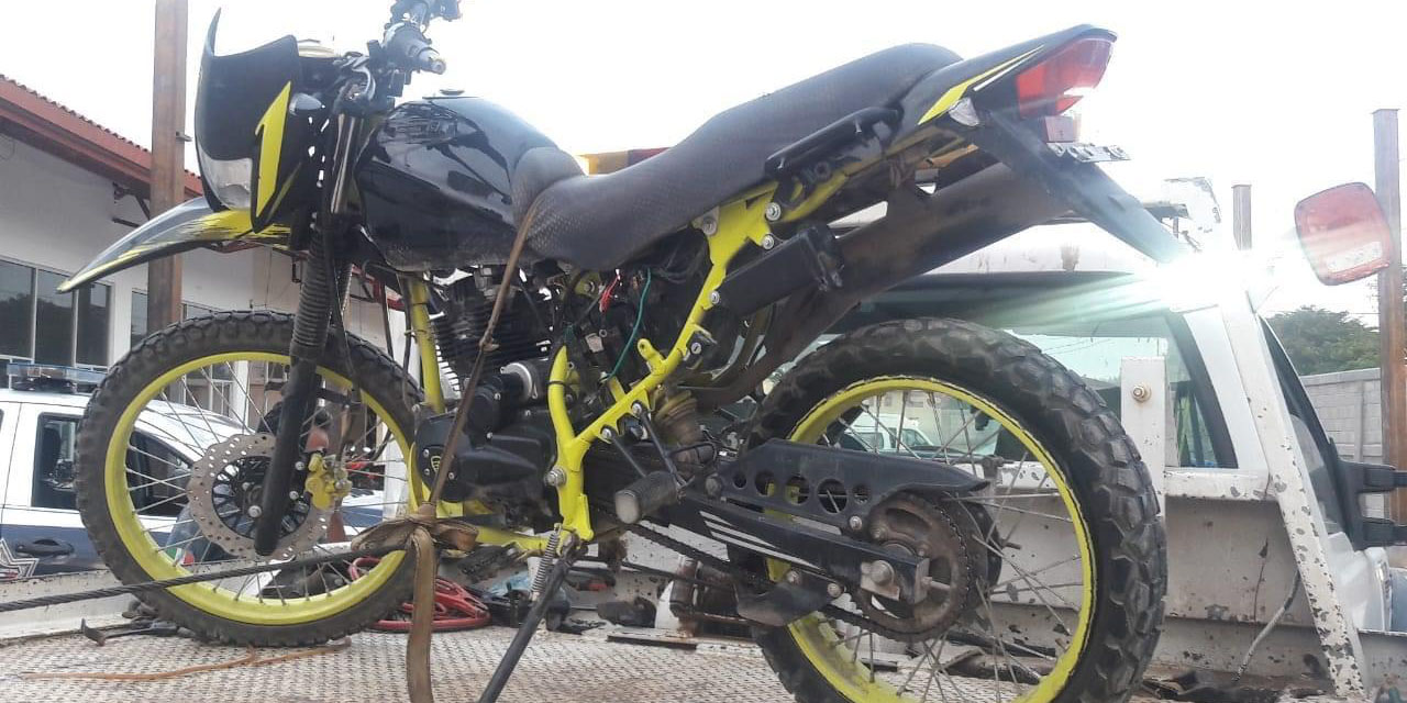 Recuperan moto robada en Juchitán