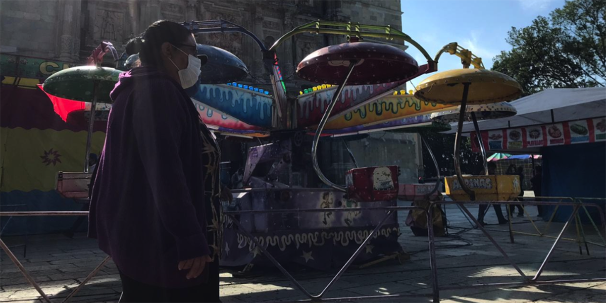 Invaden zócalo de Oaxaca con juegos mecánicos | El Imparcial de Oaxaca