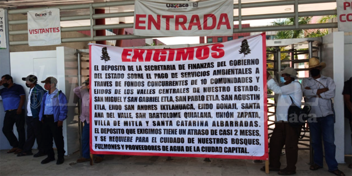 Comunidades del valle de Oaxaca exigen el pago de Servicios Ambientales