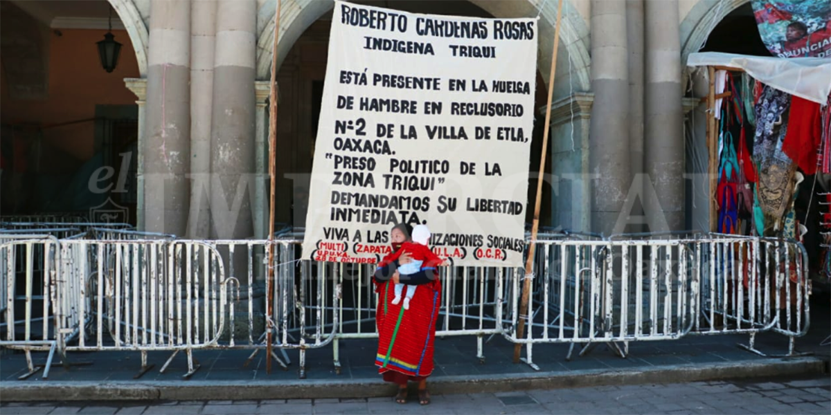 Exigen libertad para preso triqui Roberto Cárdenas Rosas