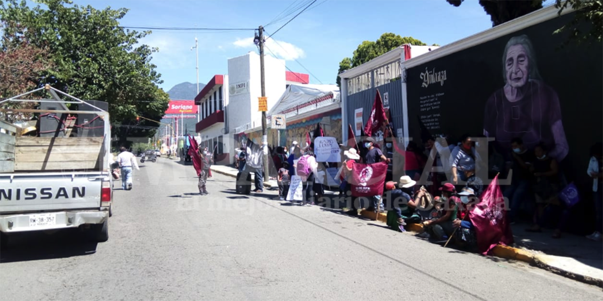 CIPO-RFM levanta protesta en la ciudad de Oaxaca
