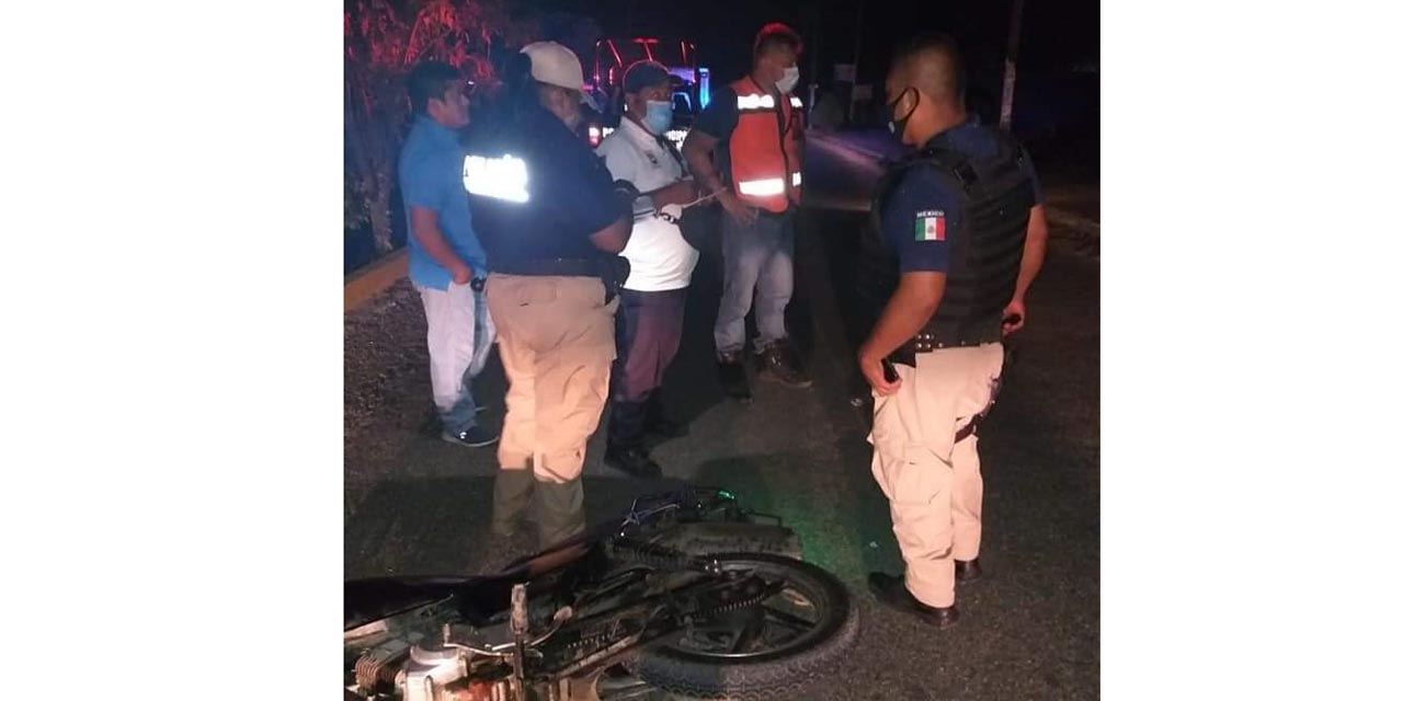 Derrapa motociclista en Santa María Huatulco | El Imparcial de Oaxaca