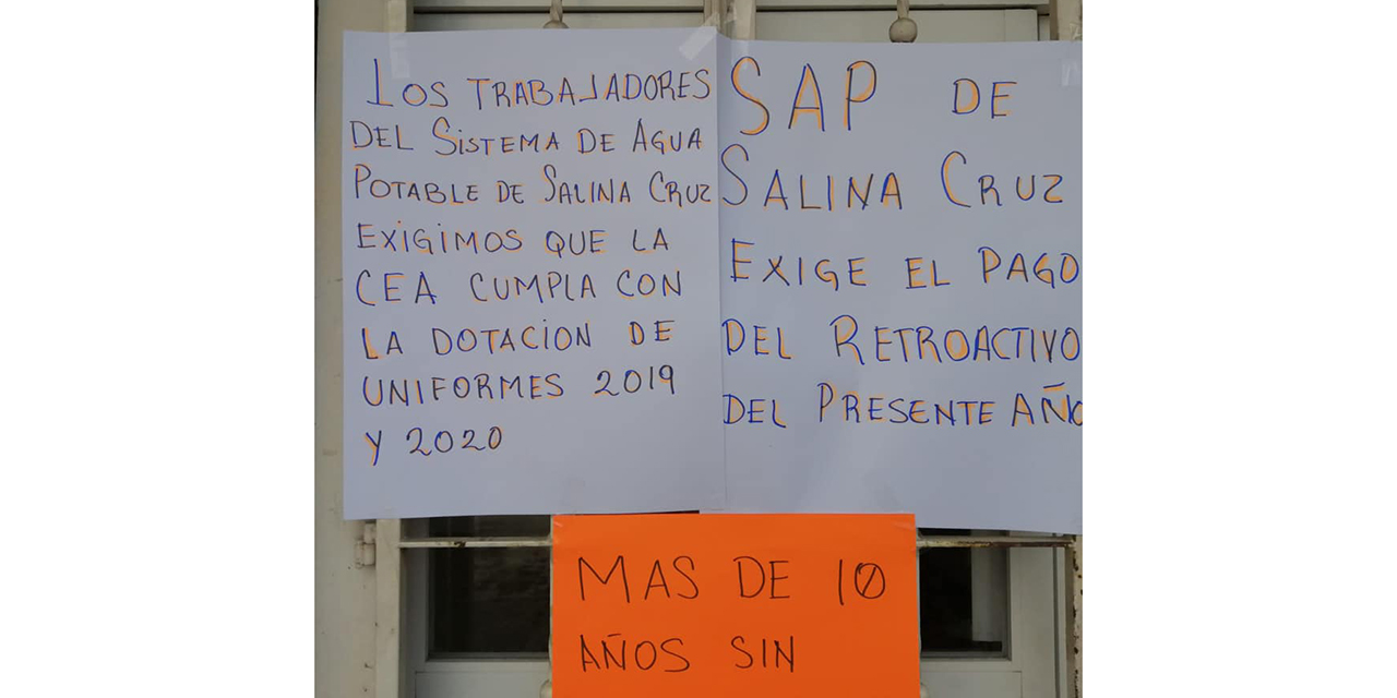 Trabajadores del SAP de Salina Cruz inician paro de labores