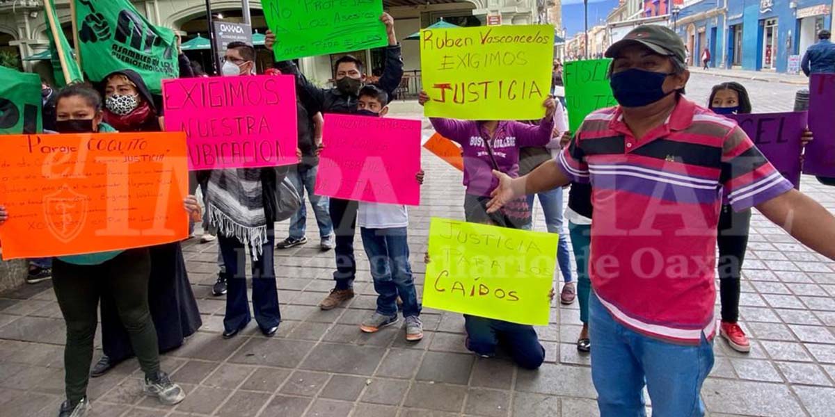 Comuneros desalojados de Xoxocotlán demandan justicia