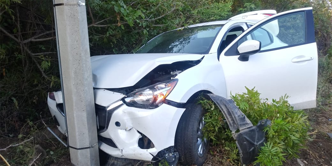 Brutal accidente en tramo carretero Juchitán-Unión Hidalgo