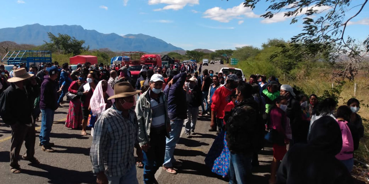 Se movilizan comunidades de la Sierra Mixe Zapoteca