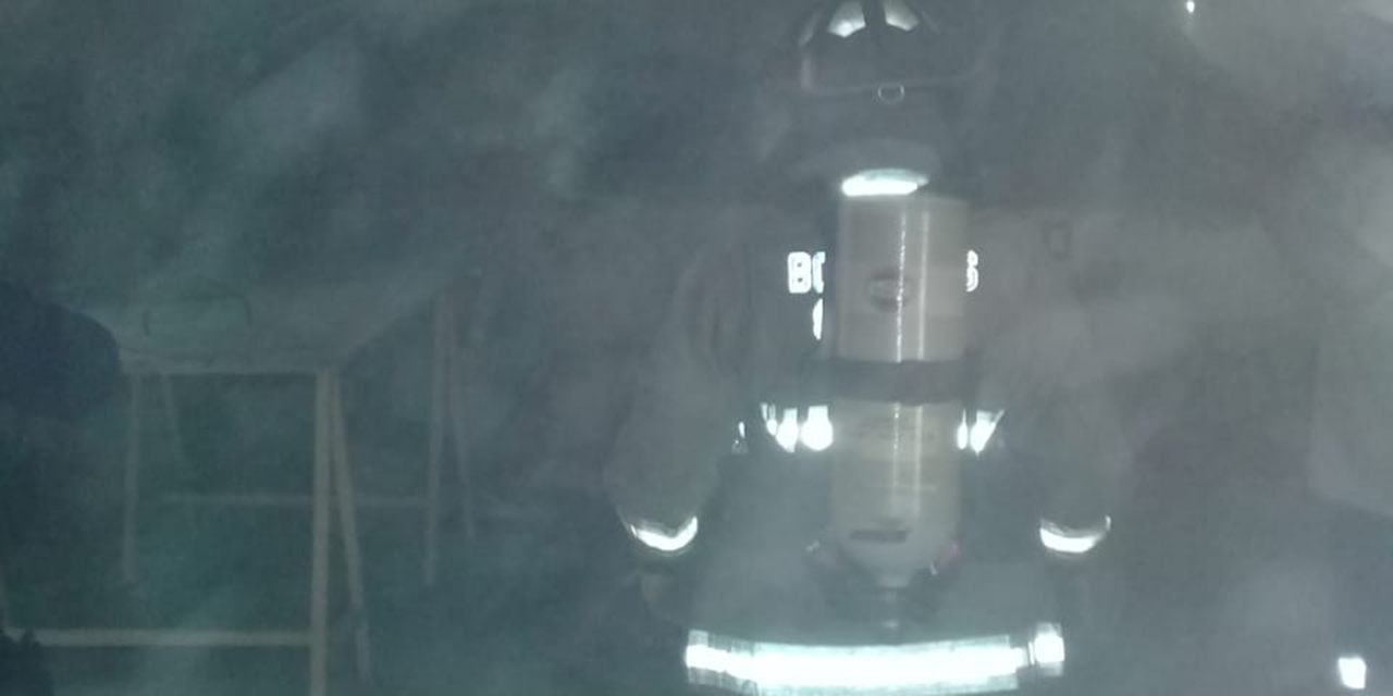 Un lesionado en flamazo de horno de pan en Atzompa
