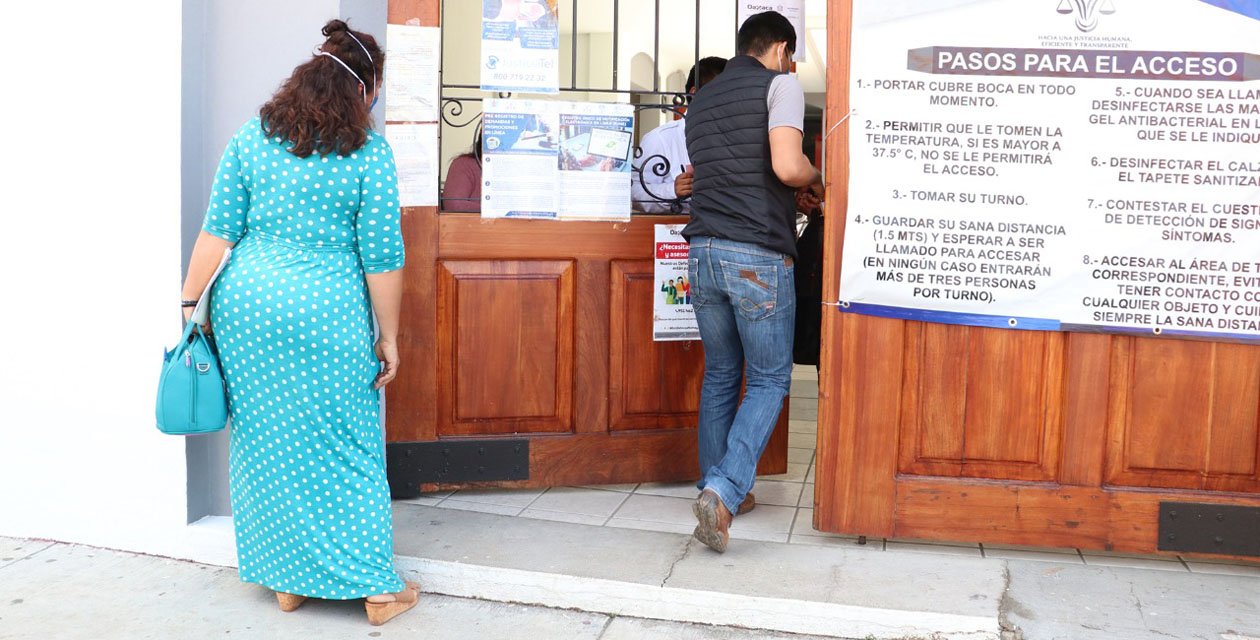 Pega pandemia al sistema de justicia en Oaxaca