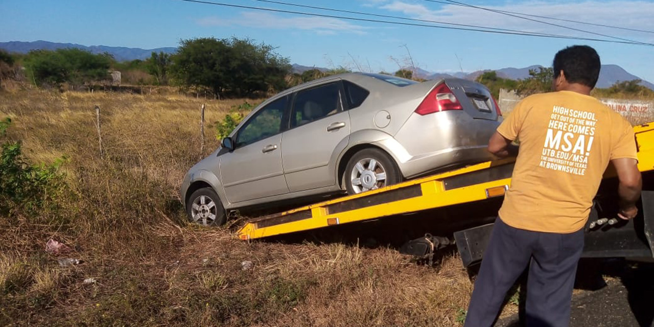 Sale del camino en la carretera transístmica