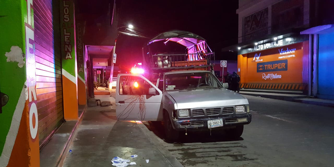Balacera en el centro de Pinotepa Nacional